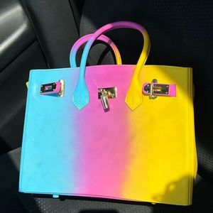 Multi colored purse